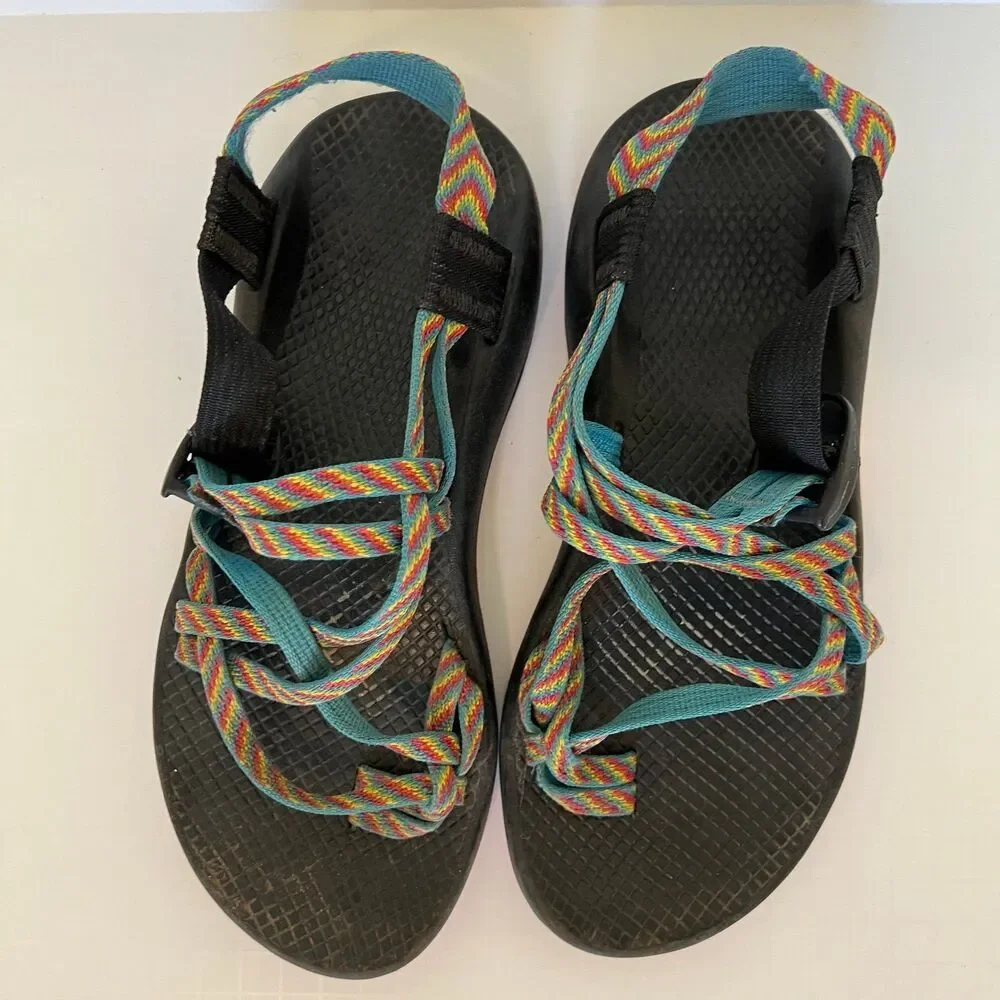 Chaco Double Strap Rainbow Sandals  8 - Picture 2 of 8